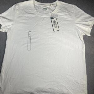 New with tags Alpine Design Youth Large White plain Short Sleeve T-Shirt Size L